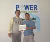 Kenny receives his workshop certificate