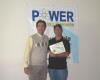 Derek receives his workshop certificate