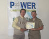 Karl receives his workshop certificate
