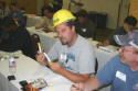 Daniel Displays His Newly Won NLVCA Hard Hat