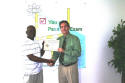 Lennox receives his class certificate