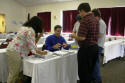 Steve reviews with students after class.