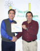 Robert receives his
completion certificate